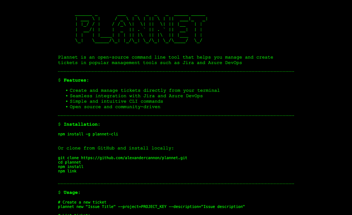 Plannet.dev